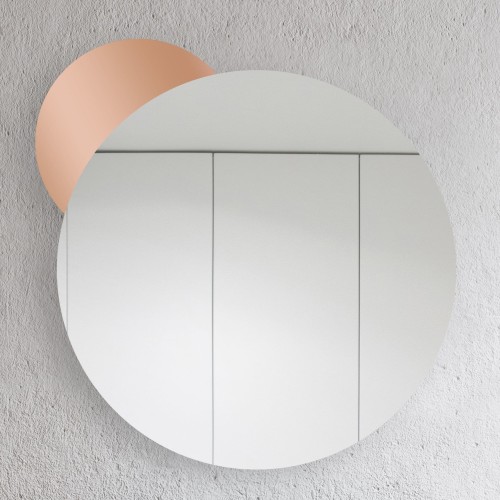 Lustro okrągłe Aurelia Rose Gold