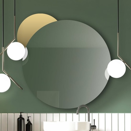 Lustro okrągłe Aurelia Gold