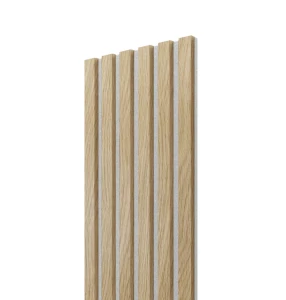 Lamele Slim DĄB EUROPEJSKI na szarym filcu 30x2,6x275 cm L3D