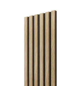 Lamele Slim DĄB EUROPEJSKI na czarnym filcu 30x2,6x275 cm L3D