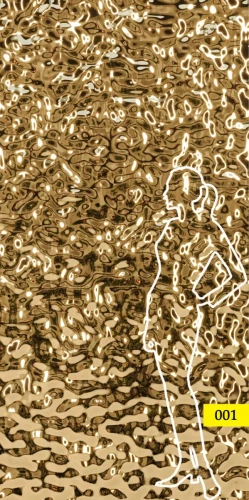 Panel ze stali nierdzewnej 122x243 cm GOLD fala 001 SCD