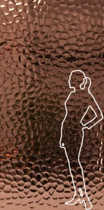 Panel ze stali nierdzewnej 122x243 cm COPPER fala 005 SCD 