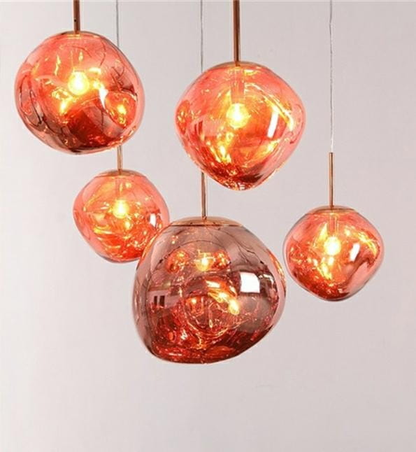 MOOSEE lampa wisząca FUSION 30 miedziana  - akryl 9