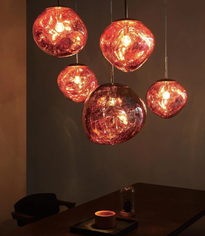 MOOSEE lampa wisząca FUSION 30 miedziana  - akryl 10