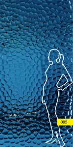 Panel ze stali nierdzewnej BLUE fala 005 122 x 243 cm SCD