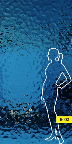 Panel ze stali  nierdzewnej BLUE fala B002 122 x 243 cm SCD