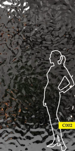 Panel ze stali nierdzewnej 122x243 cm BLACK fala C002 SCD 