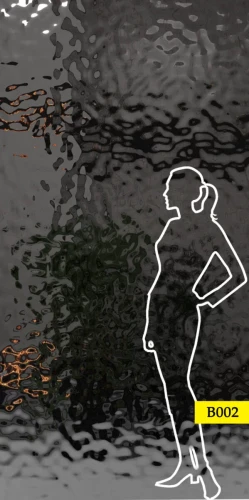 Panel ze stali nierdzewnej 122x243 cm BLACK fala B002 SCD 