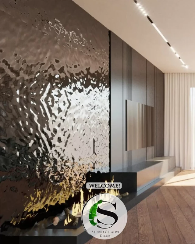 Panel ze stali BLACK fala 001