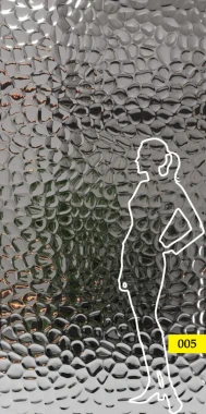 Panel zewnętrzny ze stali AISI 316– SILVER fala 005 122 x 244 cm SCD