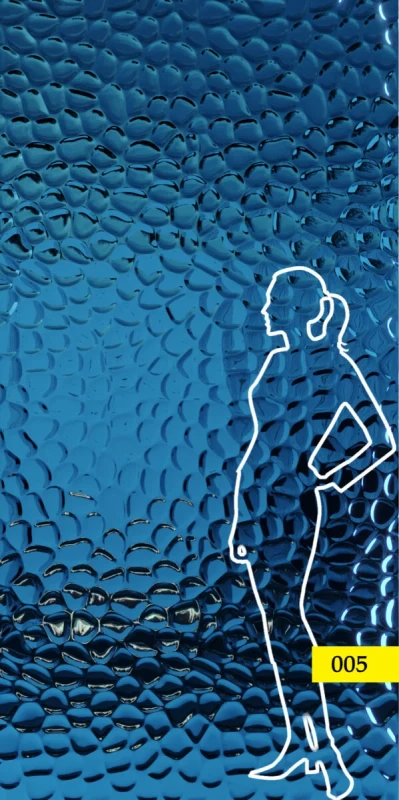 Panel zewnętrzny ze stali AISI 316– BLUE fala 005