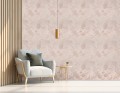 Tkanina ścienna Velvet&Lush L-2 jasnobeżowa tapeta z tkaniny w pawie 4