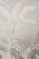 Tkanina ścienna Velvet&Lush L-6 srebrzysta tapeta z tkaniny egzotyczne liście 2
