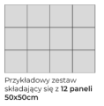 Panel tapicerowany kwadrat 50 x 50cm 11