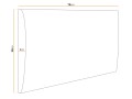 Panel tapicerowany prostokąt 30 x 70cm 4