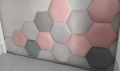 Panel tapicerowany heksagon 43,5 x 50cm 9