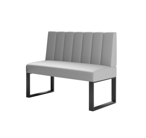 Ławka z oparciem tapicerowana Moderno
