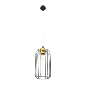 Lampa wisząca Vander złoto czarna 1 BL GOLD