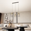 Lampa wisząca z trzema kloszami czarno złota Vander 3 BL GOLD 2