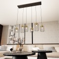 Lampa wisząca z sześcioma kloszami Vander 6 BL Gold 3