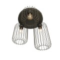 Lampa sufitowa z trzema kloszami czarna Barn 3PREM BL 2