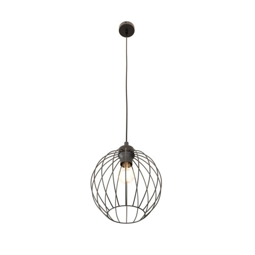 Lampa wisząca czarna z jednym kloszem Nando 1 BL