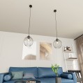 Lampa wisząca czarna z jednym kloszem Nando 1 BL 3