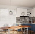 Lampa wisząca czarna z jednym kloszem Nando 1 BL 6