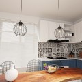 Lampa wisząca czarna z jednym kloszem Nando 1 BL 7
