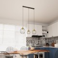 Lampa wisząca czarno/złota z trzema kloszami Nando 3 BL Gold 5