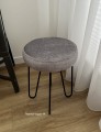 Taboret tapicerowany Venus Hairpin czarne nogi 35cm 4