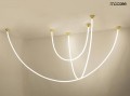 MOOSEE lampa wisząca LASSO 500 złota 8
