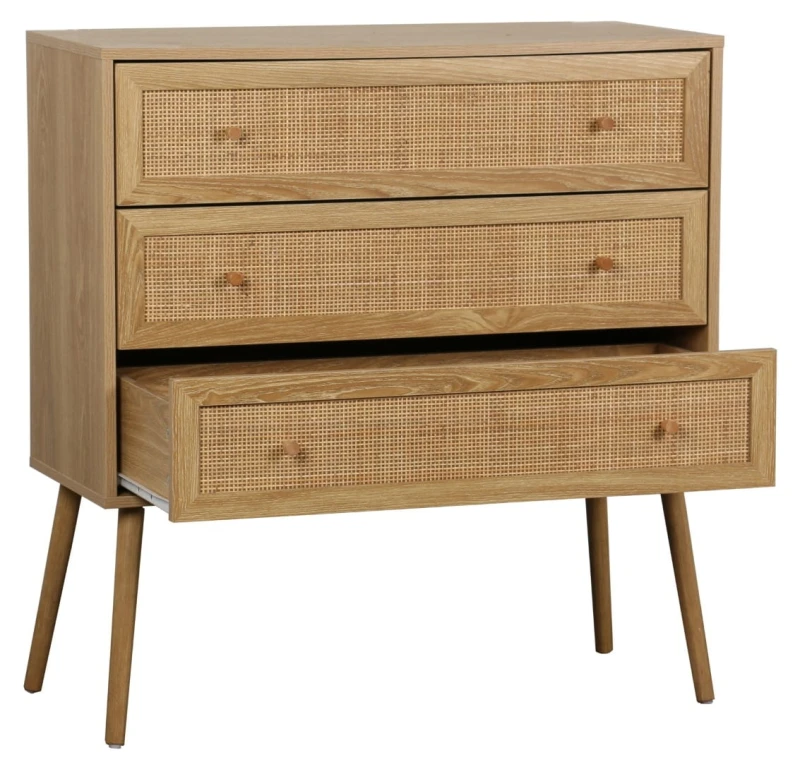 Komoda Ballo 3 szuflady naturalna 4