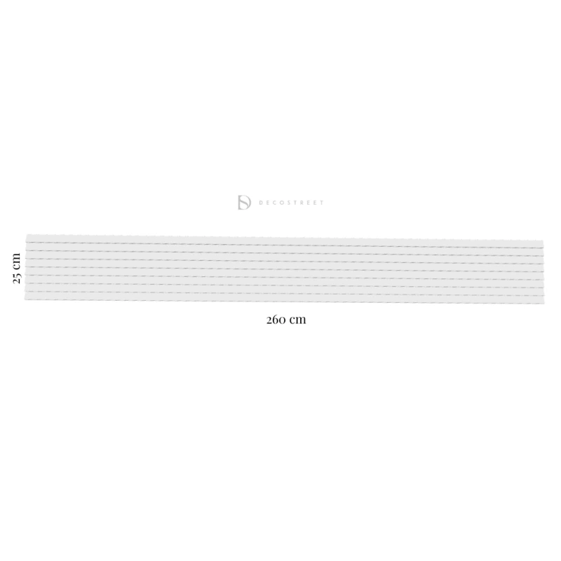 wymiary Ripple WX204-2600 Orac 260 x 25 x 1,6 cm