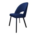 Krzesło tapicerowane Polo noga czarna metalowa profil 2