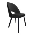 Krzesło tapicerowane Polo noga czarna metalowa profil 8