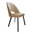 Krzesło tapicerowane Polo noga czarna metalowa profil 10