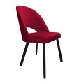 Krzesło tapicerowane Polo noga czarna metalowa profil 12