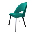 Krzesło tapicerowane Polo noga czarna metalowa profil 13
