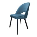 Krzesło tapicerowane Polo noga czarna metalowa profil 15