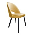 Krzesło tapicerowane Polo noga czarna metalowa profil 14