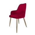 Krzesło tapicerowane Westa noga złota metalowa 6