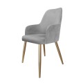 Krzesło tapicerowane Westa noga złota metalowa 8