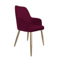 Krzesło tapicerowane Westa noga złota metalowa 1