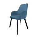 Krzesło tapicerowane Westa noga czarna metalowa profil 4