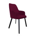 Krzesło tapicerowane Westa noga czarna metalowa profil 7