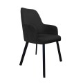 Krzesło tapicerowane Westa noga czarna metalowa profil 9