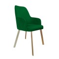 Krzesło tapicerowane Westa noga złota metalowa profil 10