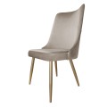 Krzesło tapicerowane Victor noga złota metalowa 2