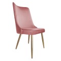 Krzesło tapicerowane Victor noga złota metalowa 8
